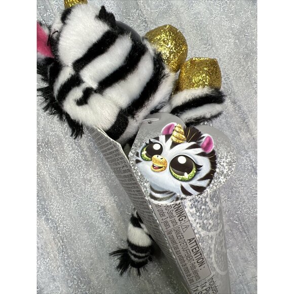 2x Zuru CoCo Surprise Plush Neon Pink Hop Rainbow The Zebra Collectible - Picture 9 of 12
